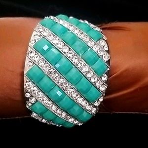 Turquoise +Silver Bracelet